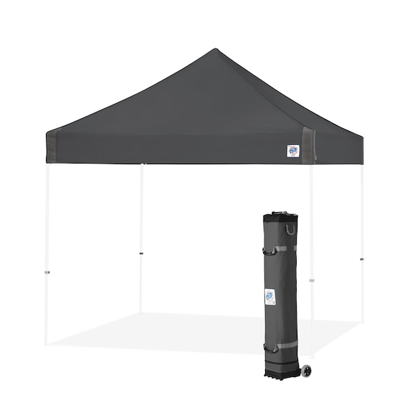 E-Z Up Vantage Shelter, 10' W x 10' L, White Steel Frame, Steel Gray Top VG3WH10SG - main
